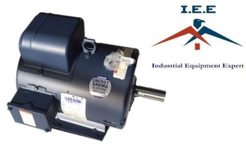 7.5 HP 1740 RPM 215T Single Phase Leeson Compressor Motor # 140155