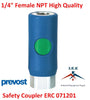 Prevost ERC 071201 High Flow Safety Air Coupler 1/4