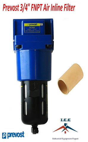 Prevost Compressed Air Inline Moisture Water Separator Filter 3/4