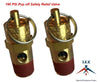Air Compressor Safety Pop Off Valve 190 PSI ASME CODED X 2 Pieces