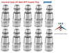 Set Of 10 Prevost High Quality Safety 1/4 Air Coupler Plug Male Industrial Style