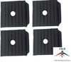 4 Pack Anti Vibration Pads For Air Compressor Or Equipment Solid Rubber 3x3x1