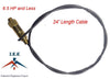 New Throttle Control Cable for Gas Air Compressors Unloader Bullwhip 24