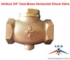 Conrader GV34 - Check Valve BRONZE 3/4