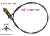 New Throttle Control Cable for Gas Air Compressors Unloader Bullwhip 36
