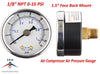 Air Compressor Pressure/Hydraulic Gauge 1.5