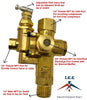 GAS AIR COMPRESSOR UNLOADER CHECK VALVE COMBO 145 - 175