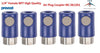 5 Pack Prevost Silver Air Plug Coupler IRC 061201 1/4