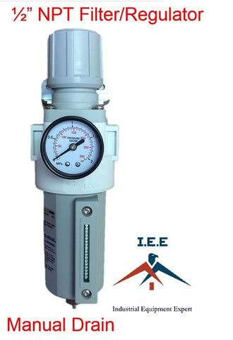 Compressed Air Filter Regulator Combo Piggyback Style 1/2