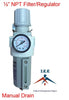 Compressed Air Filter Regulator Combo Piggyback Style 1/2