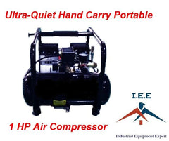 Hand Carry Portable 1HP Air Compressor Ultra Quiet 115 Volt 125 PSI