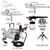 Quality Dual-Action-Airbrush-Kit-with-3-Guns ETL Certified
