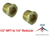 Reducer Metal Brass Threaded Pipe Fitting Hex Bushing 1/2