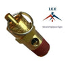 165 PSI Air Compressor Safety Relief Pop Off Valve Solid Brass 1/4