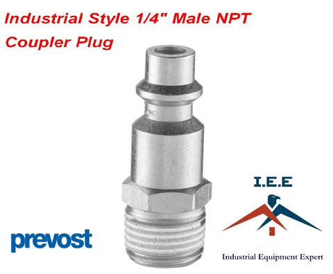 Set Of 10 Prevost High Quality Safety 1/4 Air Coupler Plug Male Industrial Style