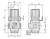 Air Pressure Regulator for compressor compressed air 1/2